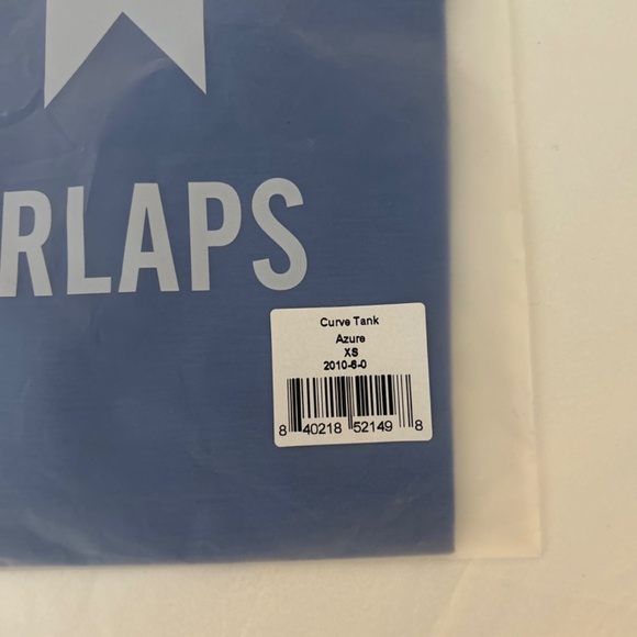 NWT FOURLAPS CURVE TANK IN AZURE - Picture 2 of 8